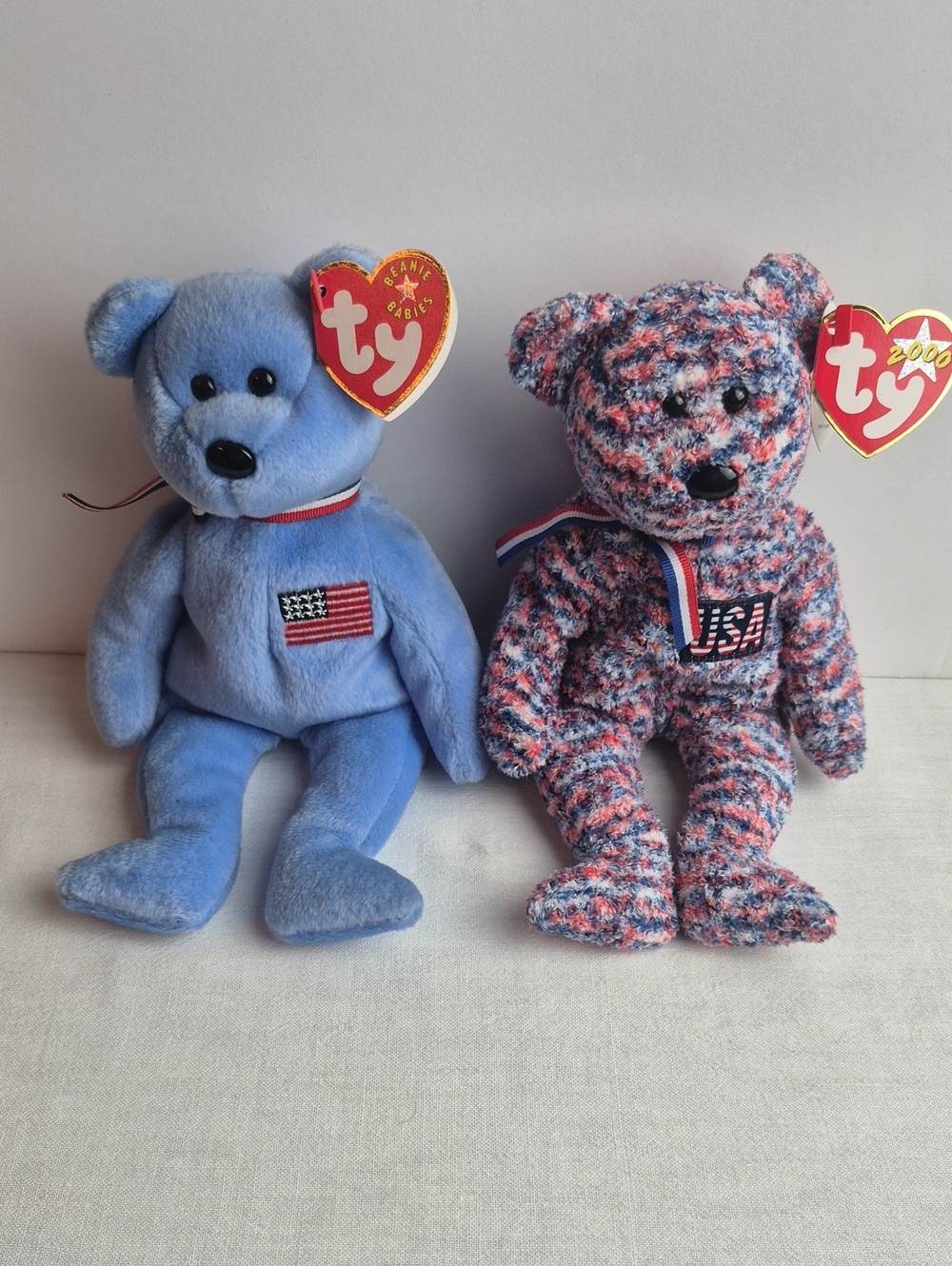 Ty Beanie Baby Patriotic Bears. America and USA Bears